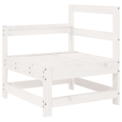 Muebles de jardín 4 pcs de madera de pino sólido blanco