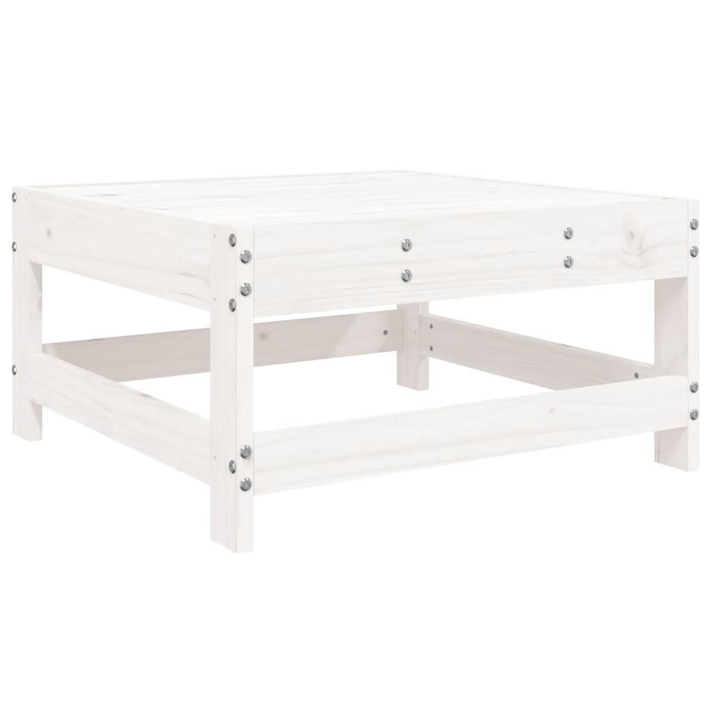 Muebles de jardín 4 pcs de madera de pino sólido blanco