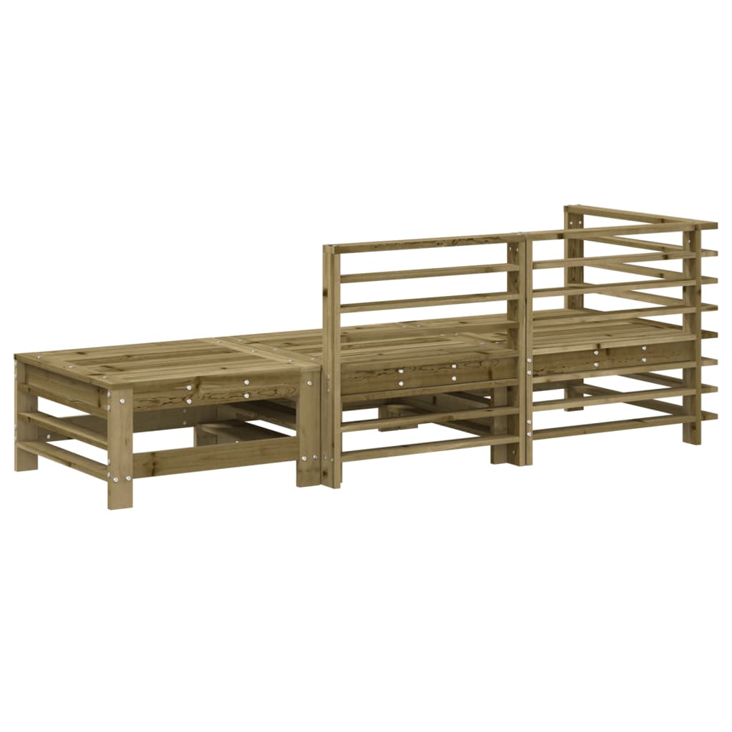 Muebles de jardín 3 PCs Madera de pino impregnada