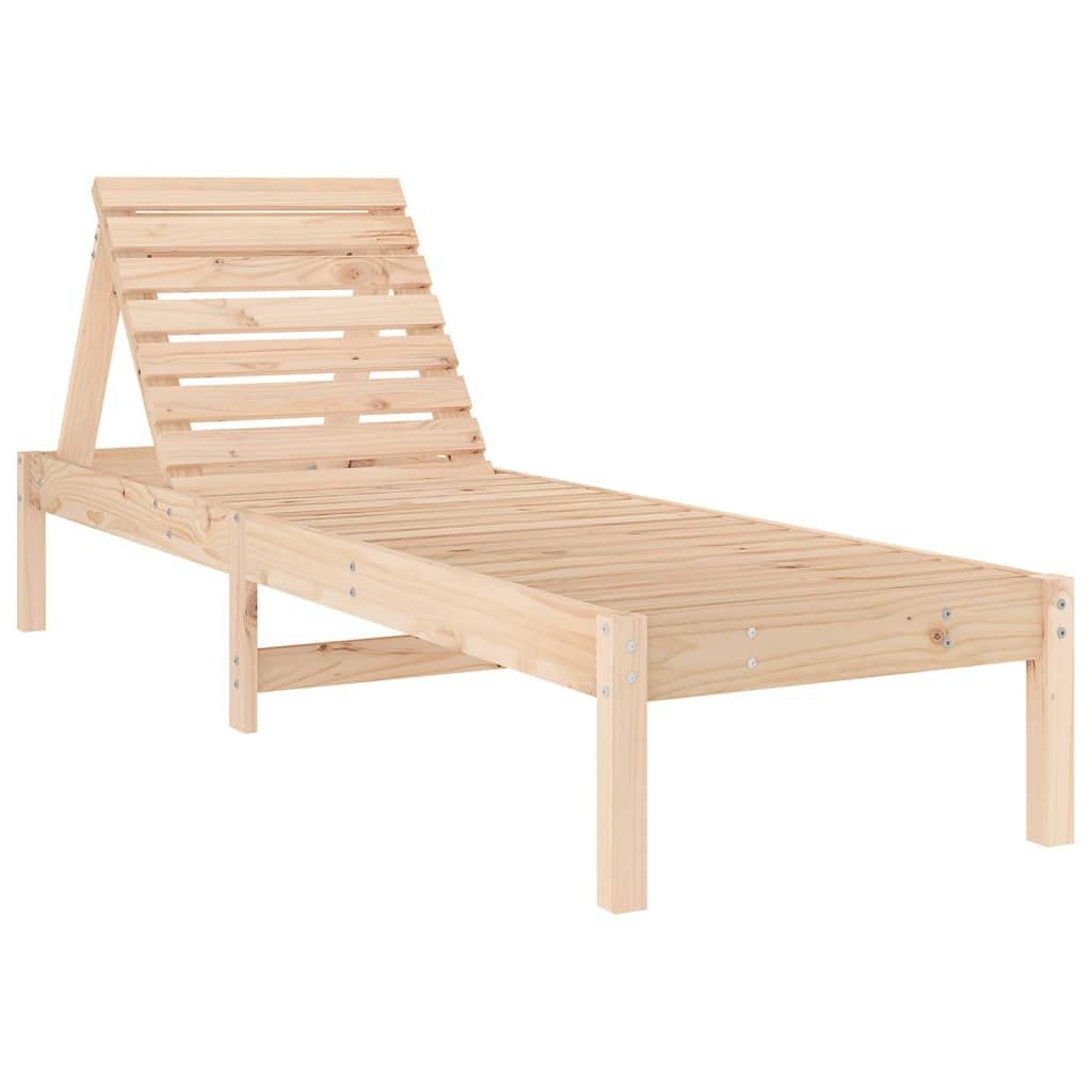 Chaise longue Transat bois Pin massif