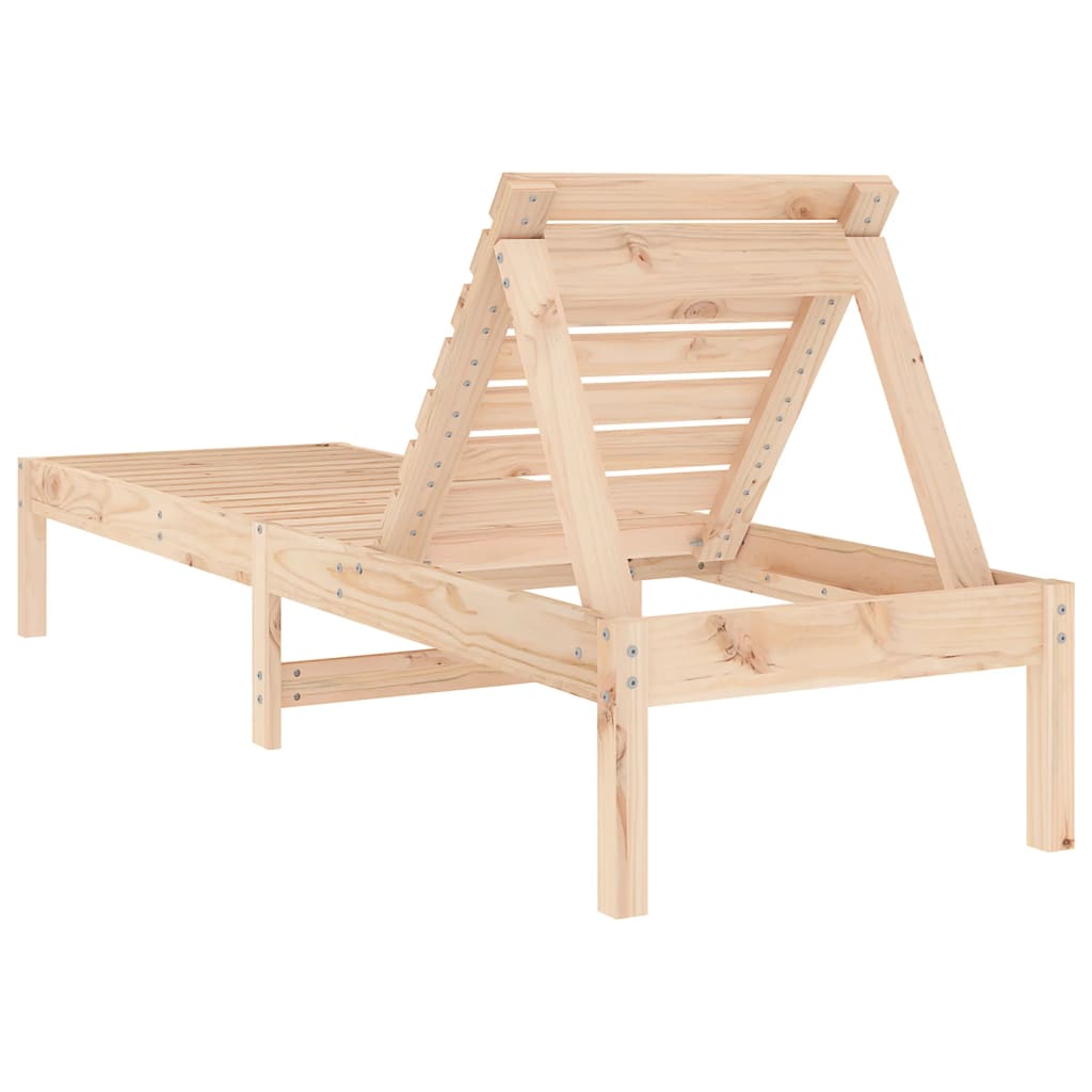 Chaise longue Transat bois Pin massif