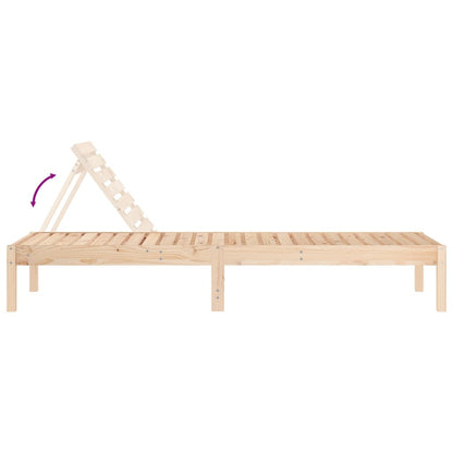 Sedie lunghe 2 pezzi 199.5x60x74 cm in legno di pino solido