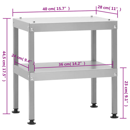 Mesa de fumar acero galvanizado de 40x28x444.5 cm