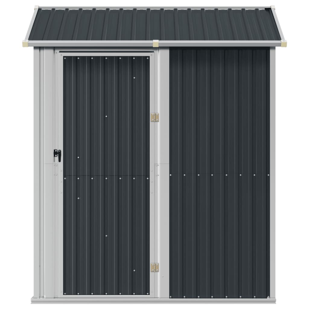 Anthracite garden shed 192x152.5x237 cm Galvanized steel