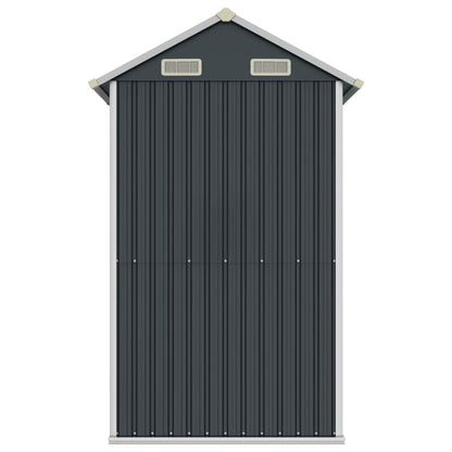 Anthracite garden shed 192x152.5x237 cm Galvanized steel