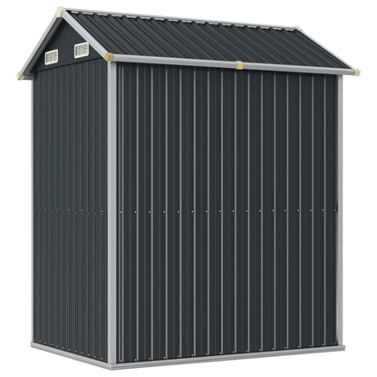 Anthracite garden shed 192x152.5x237 cm Galvanized steel