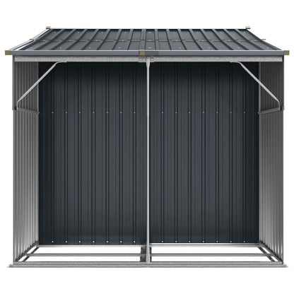 Anthracite garden shed 277x192.5x179 cm Galvanized steel