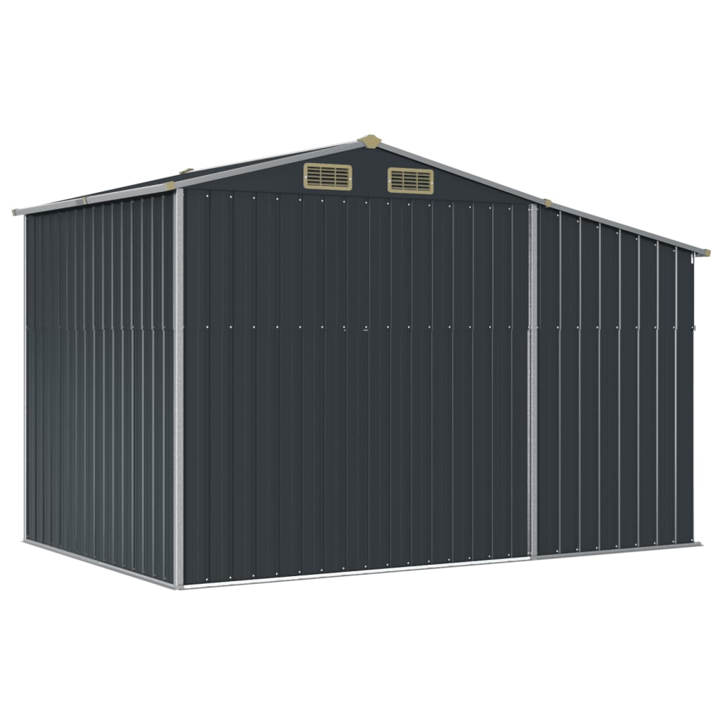 Anthracite garden shed 277x192.5x179 cm Galvanized steel