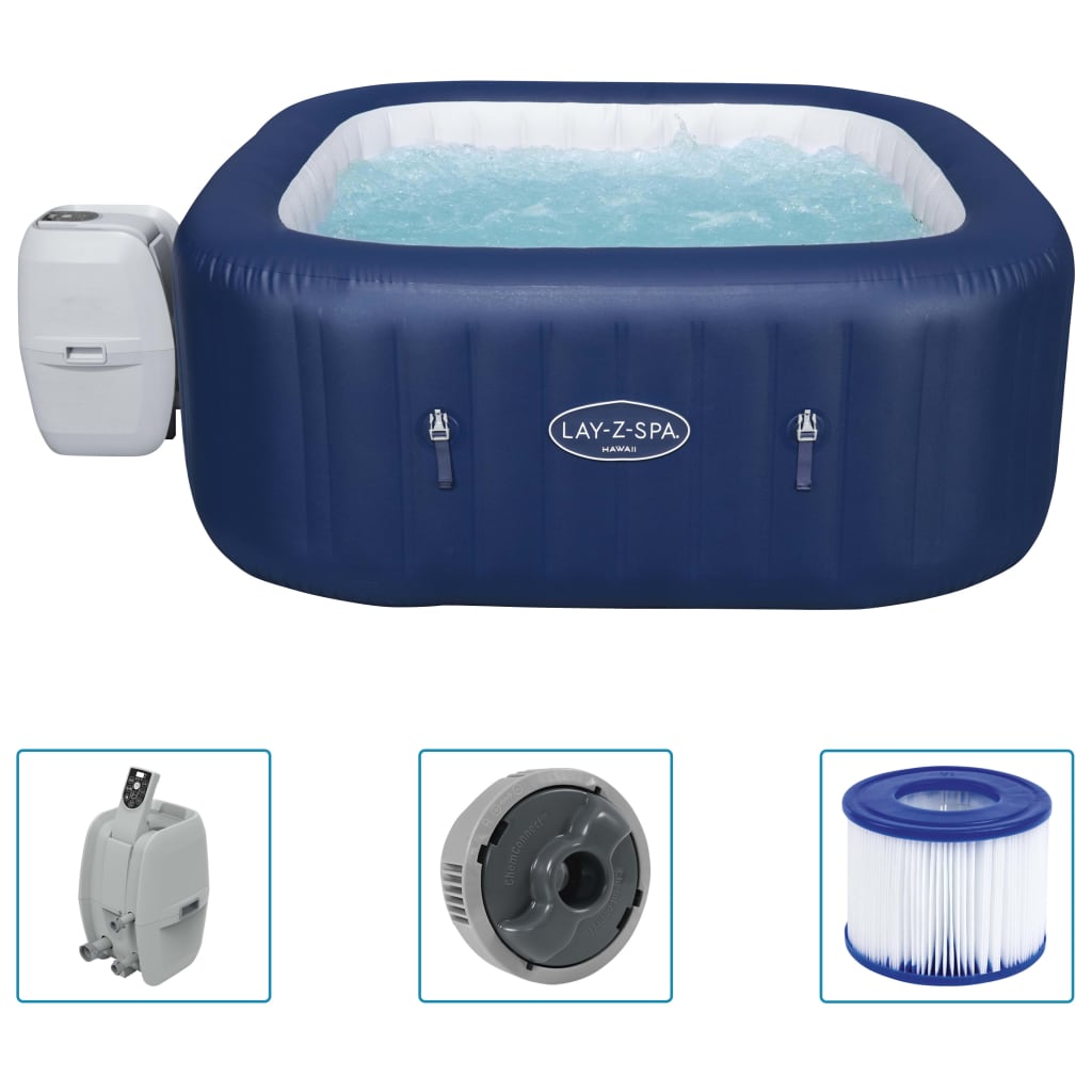 Bestway Lay-Z-Spa Bain à remous gonflable Hawaii AirJet