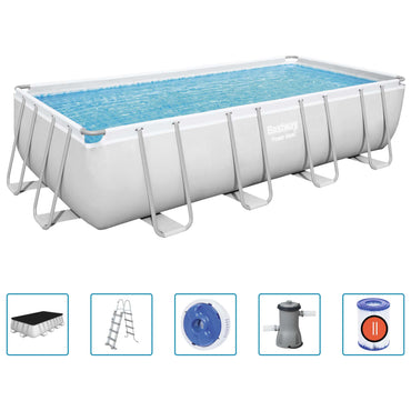 Bestway Power Steel Pool Rectangular 488x244x122 cm