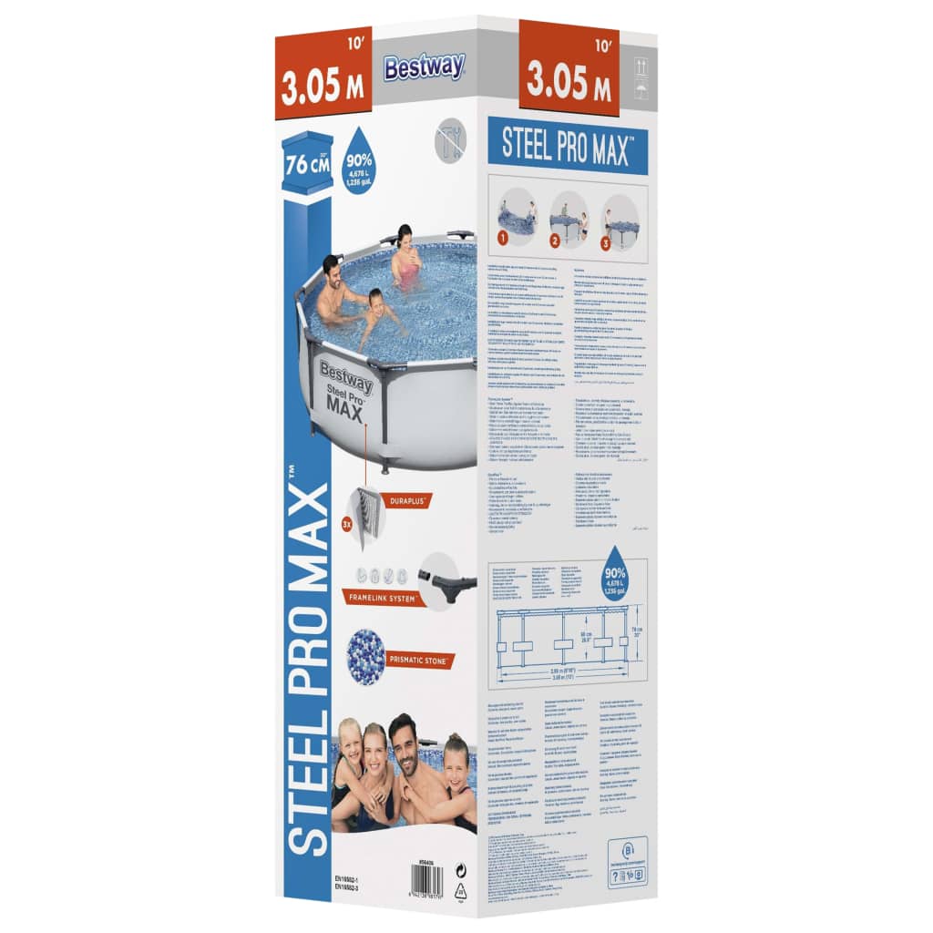 Bestway Steel Pro Max Piscine Pool 305x76 cm