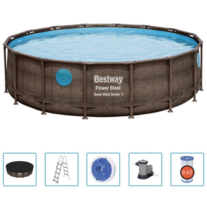 Bestway Power Steel swimming pool set 488x122 cm