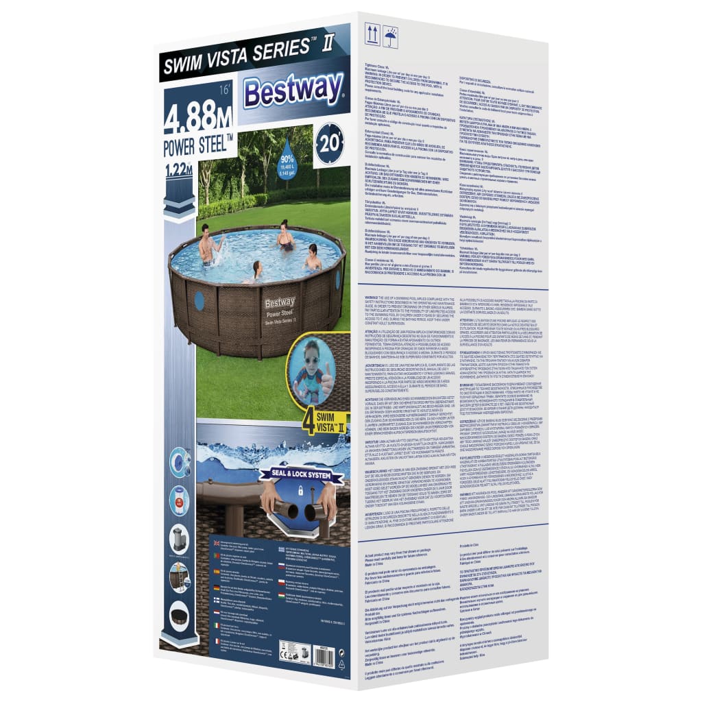 Bestway Power Steel swimming pool set 488x122 cm