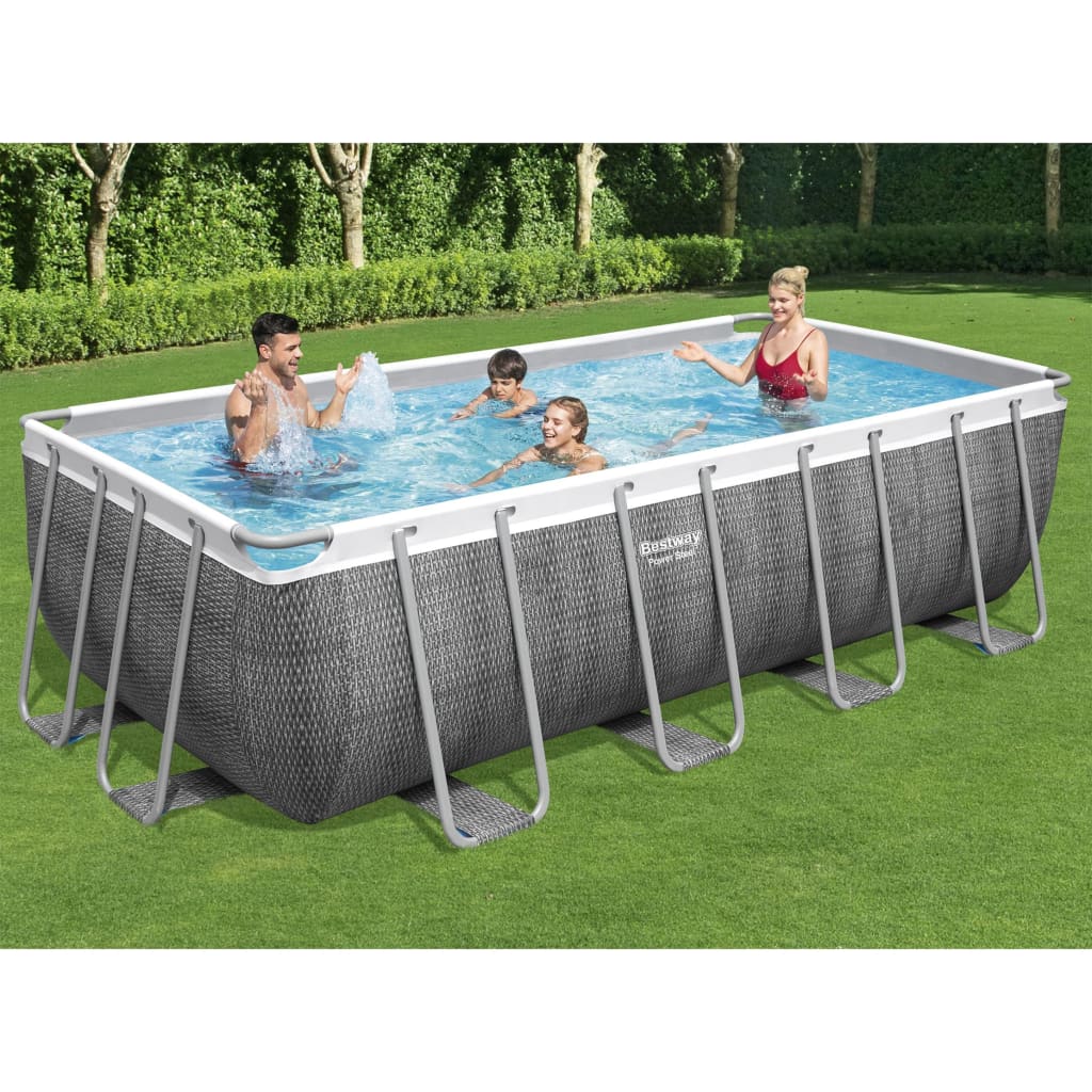 Bestway Power Steel Pool Rectangular 488x244x122 cm