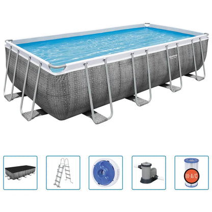 Bestway Power Steel Rectangular Pool Set 549x274x122 cm