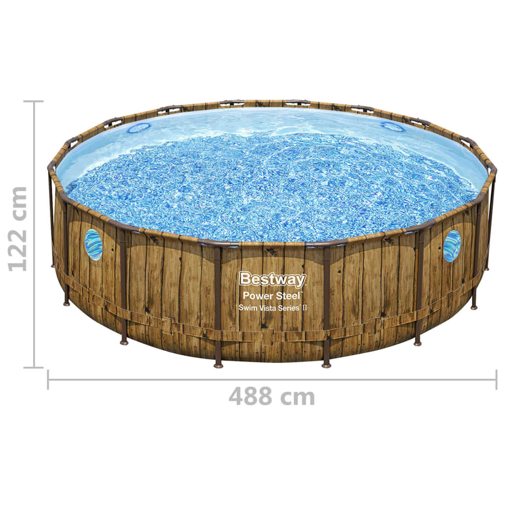 Bestway Power Steel swimming pool set 488x122 cm