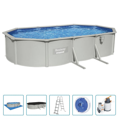 BESTWAY POOL OVER OVAL OVAL HYDIUM 610 x 360 x 1220 cm