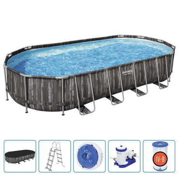 Bestway Oval Pool Set 7.32x3,66x1.222 m