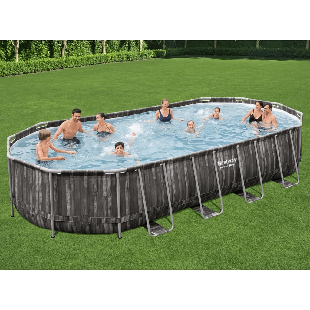 Bestway Oval Pool Set 7.32x3,66x1.222 m