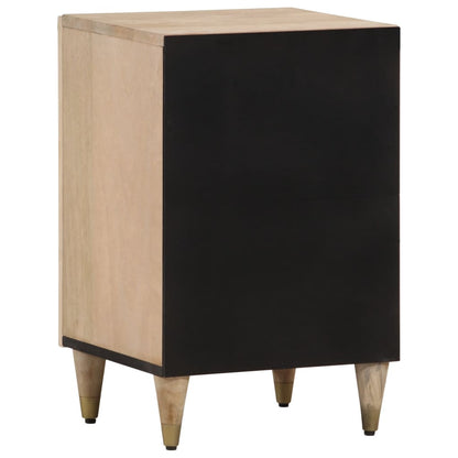 Gabinete de baño 38x33x58 cm de madera de mango sólida