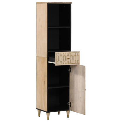 Badezimmerschrank 38x33x160 cm Festes Mangoholz