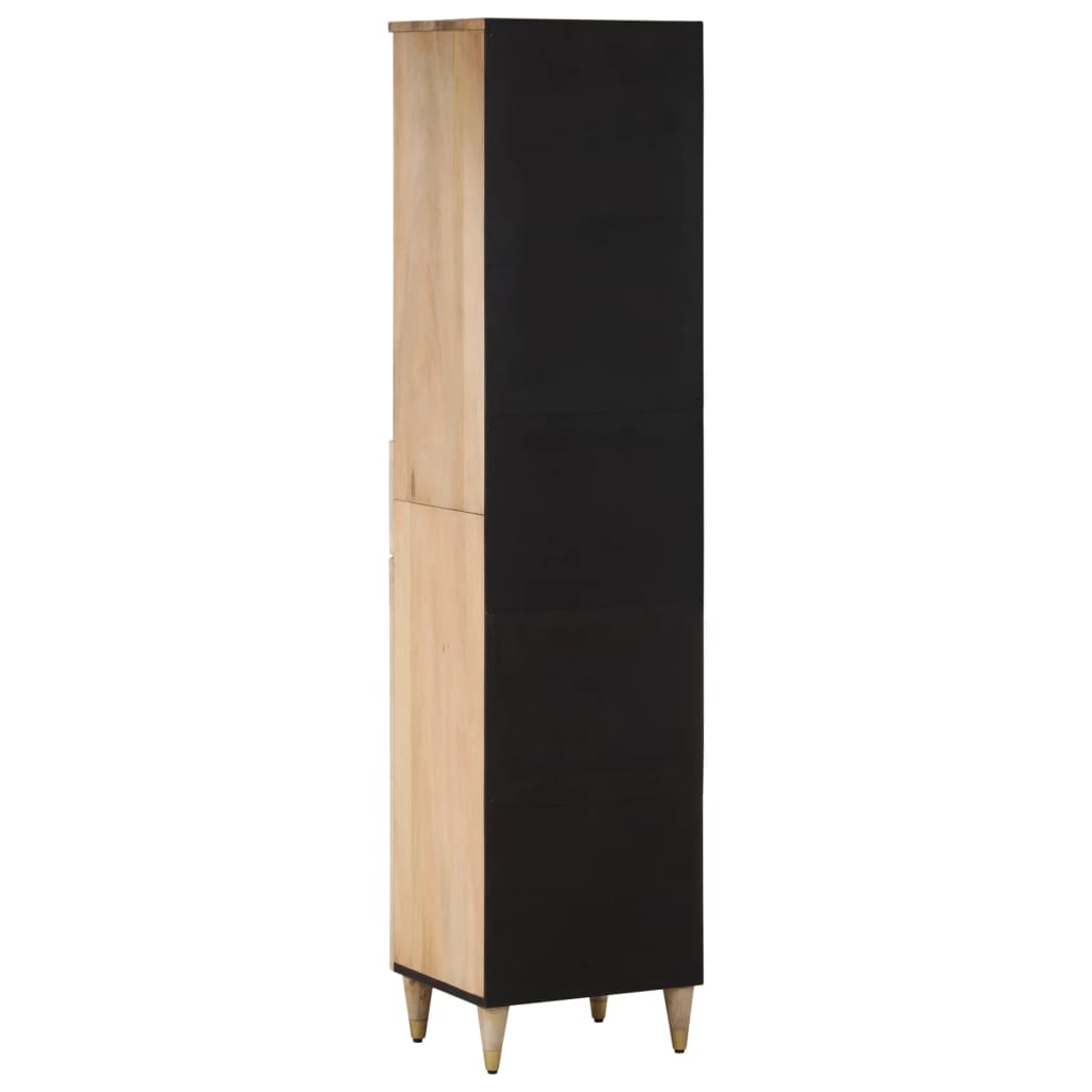 Badezimmerschrank 38x33x160 cm Festes Mangoholz