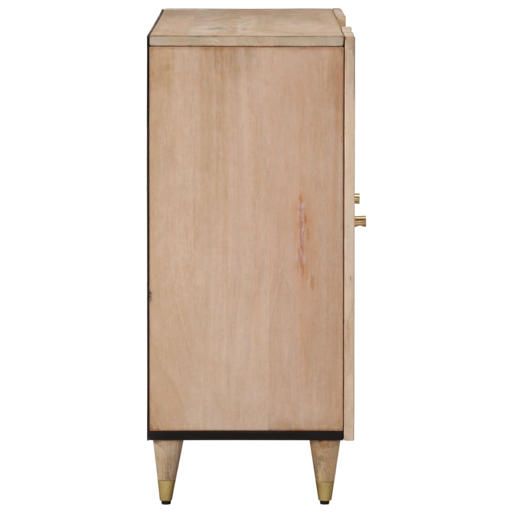 90x33x75 cm maser Mangoholzschrank