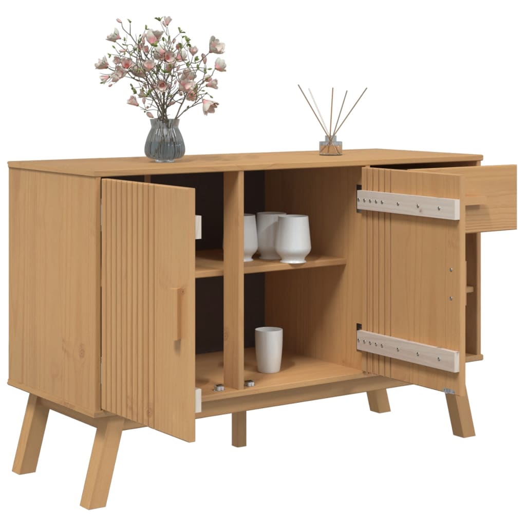 Buffet OLDEN marron bois massif de pin