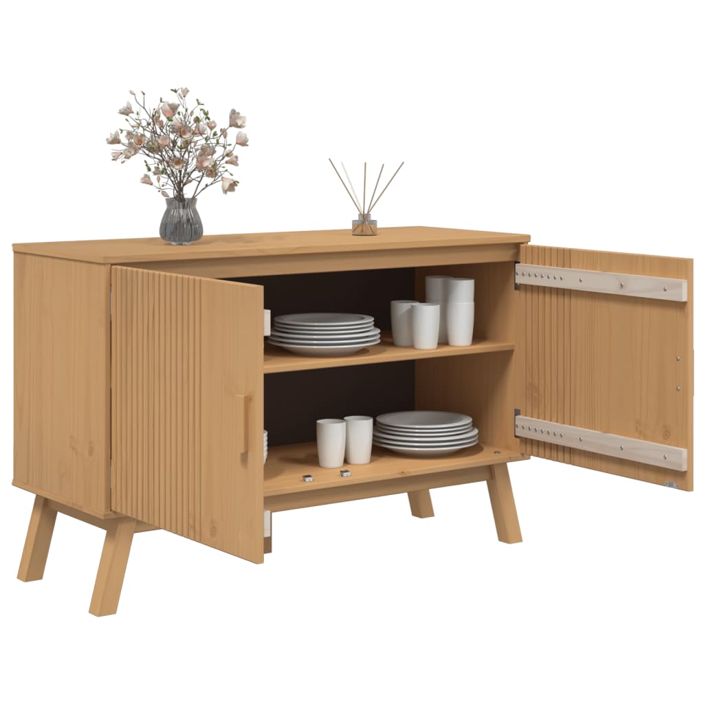 Buffet OLDEN marron bois massif de pin