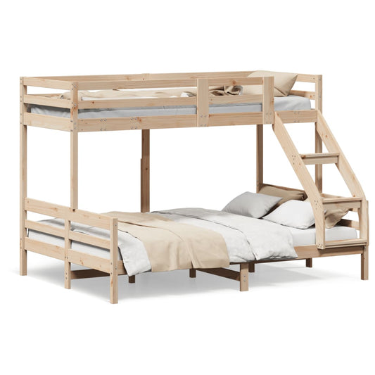 Boilled bed, 140x200cm solid pine wood