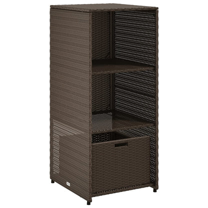 Brown Garden Lagerschrank 50 x 55x115 cm geflochtenes Harz