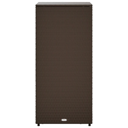 Brown Garden Lagerschrank 50 x 55x115 cm geflochtenes Harz