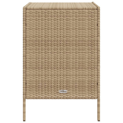 Cabinetto da giardino beige da giardino 55x59x80 cm Resina intrecciata