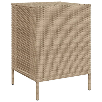 Cabinetto da giardino beige da giardino 55x59x80 cm Resina intrecciata