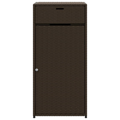 Brown Garden Lagerschrank 55x55x111 cm geflochtenes Harz