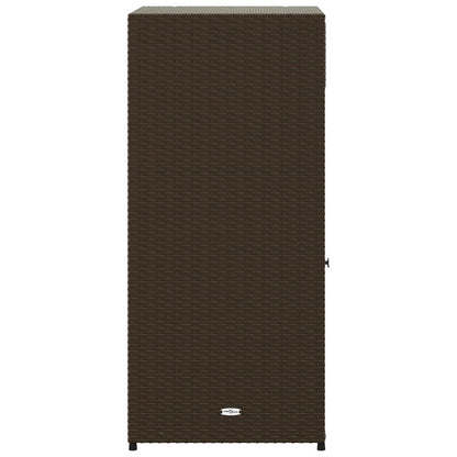 Brown Garden Lagerschrank 55x55x111 cm geflochtenes Harz