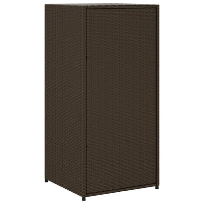 Brown Garden Lagerschrank 55x55x111 cm geflochtenes Harz