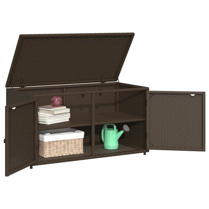 Brown Garden Lagerschrank 110x55x60,5 cm geflochtenes Harz