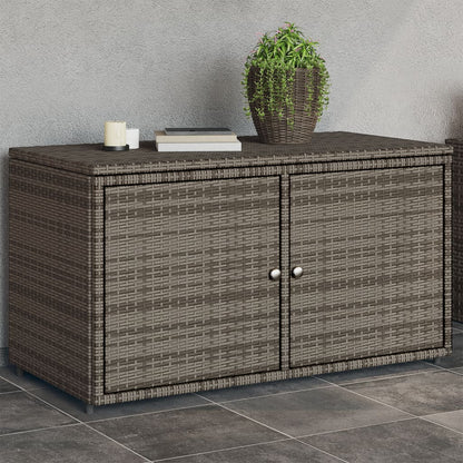 Grey Gartenspeicherschrank 110x55x60,5 cm geflochtenes Harz