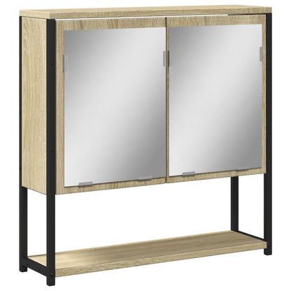 Sonoma Bois Engineering Oak Mirror Badezimmerschrank