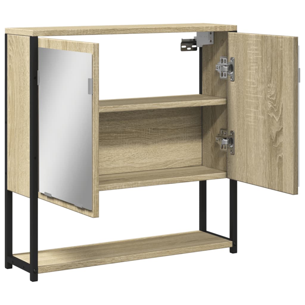 Sonoma Bois Engineering Oak Mirror Badezimmerschrank