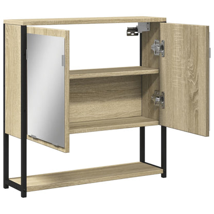 Sonoma Bois Engineering Oak Mirror Badezimmerschrank