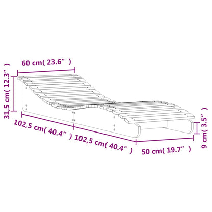 Lotto lotto di 2 bianchi 205x60x31,5 cm Legno di pino solido