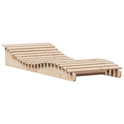 Chaise longue 205x80x31,5 cm bois massif de pin