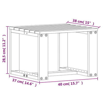 Muebles de jardín 3 pcs madera de pino sólido