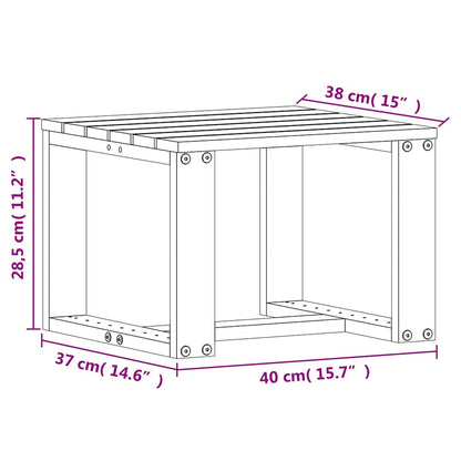 Garden furniture 3 pcs Brown Wood Solid Pine Wood