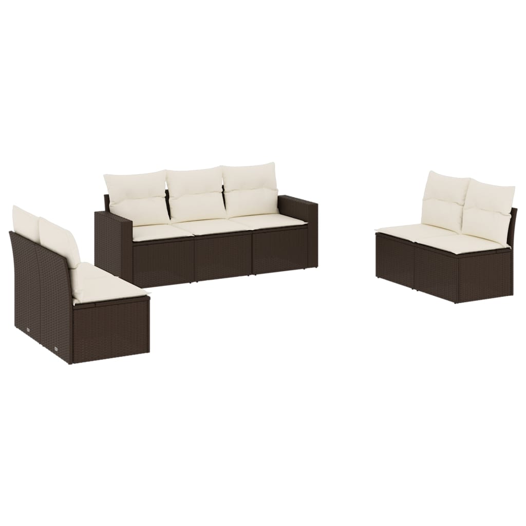 Muebles de jardín con cojines 7 PCS RACONED RESINA