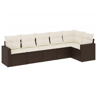 Muebles de jardín con cojines 6 PCS RACONED RESINA