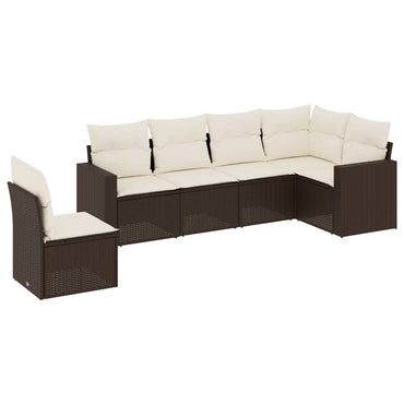 Muebles de jardín con cojines 6 PCS RACONED RESINA