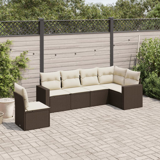 Muebles de jardín con cojines 6 PCS RACONED RESINA